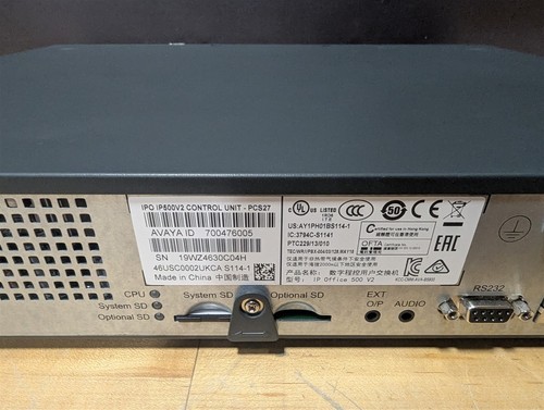 Avaya IP Office IP500 V2 700476005 PCS27 700504556 mit SD-Karte - Bild 3 von 3