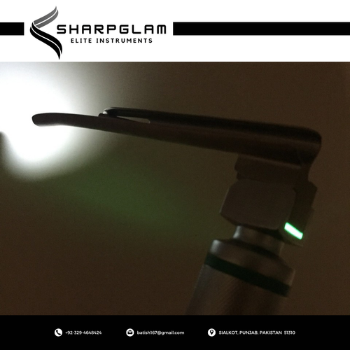 SharpGlam 16-012 LED Fiber Optic Macintosh & Miller Laryngoscope Set Combo - Picture 7 of 8