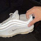 Nike Air Max 97 Triple White Wolf Gray Size 9 Men lightly Used — photo 4