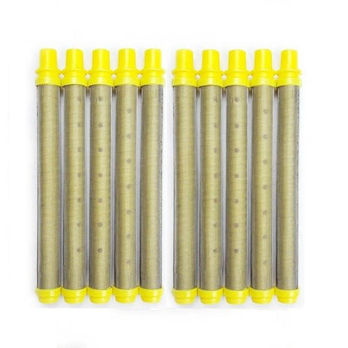 Herramienta de pulverización sin aire de malla 10 piezas - Inserto de filtro AMARILLO 304 acero inoxidable nuevo - Imagen 4 de 12