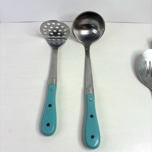 Pioneer Women, Kitchen Utensils, Metal, Teal, Pre-owned (Set Of 6) - Picture 2 of 10