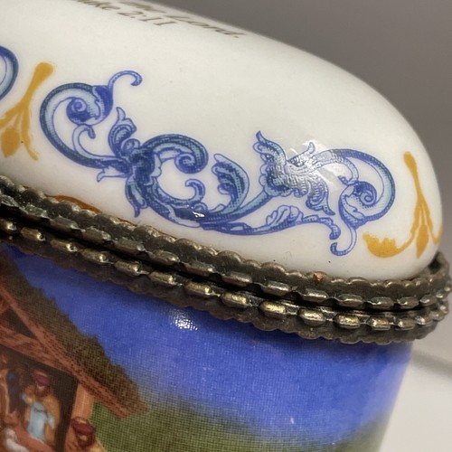Imperial Porcelain Religious Nativity Scene Trinket Box Luke 2:11 Holy Family - Picture 8 of 12