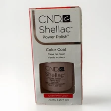 CND Nail Polish - Shellac Color Coat Polish - Clearly Pink ( 0.25 oz / 7.5 ML )