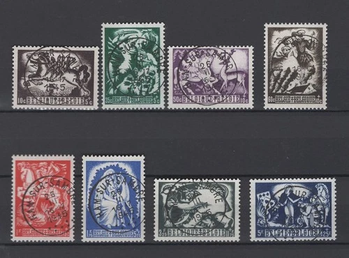 BELGIUM 1944 legends fine used 653/60
