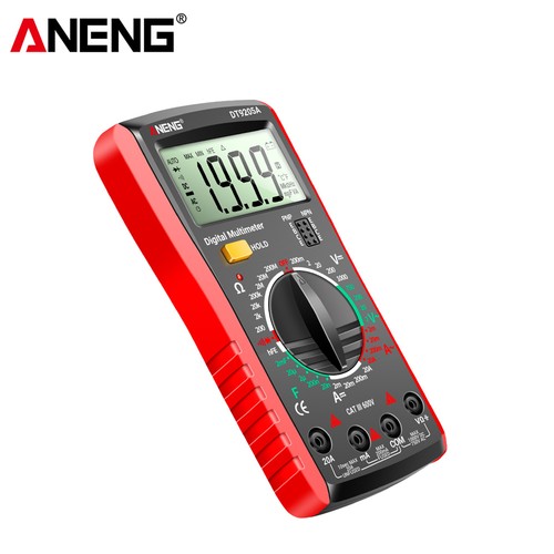 Multimeter Digital Voltmeter Strom Amperemeter Kapazität Profi Prüfer Messgerät - Bild 6 von 14