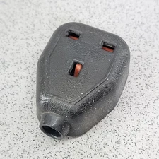Plug Socket Duraplug Rubber Black Vintage 13A Mains Socket Garage Workshop