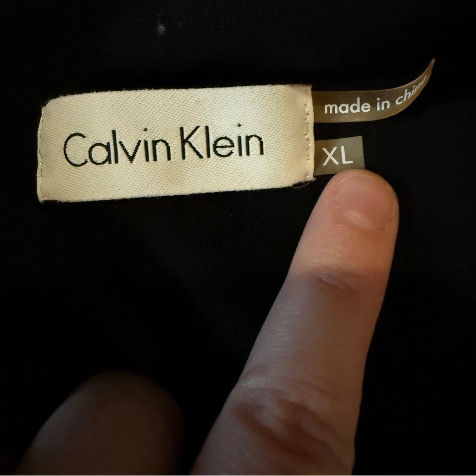 Кардиган женский Calvin Klein черный с открытой передней частью размер XL укороченный легкий слой - Изображение 3 из 4