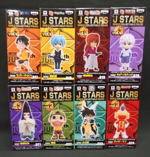 Banpresto WCF Shonen Jump JSTARS vol.3 Complete 8 Piece Set