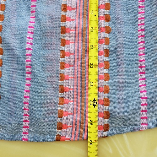 Velvet by Graham & Spencer Isla hell Jacquard Schlitz Ausschnitt Bauerntop Gr. XL - Bild 12 von 14