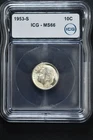 1953-S Roosevelt Dime ICG MS 66