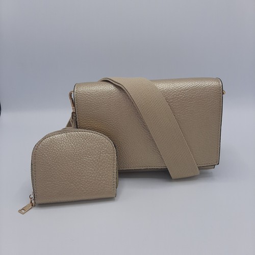 The Bella Gold Umhängetasche Handtasche mit Clip auf Kartenetui - Bild 2 von 9