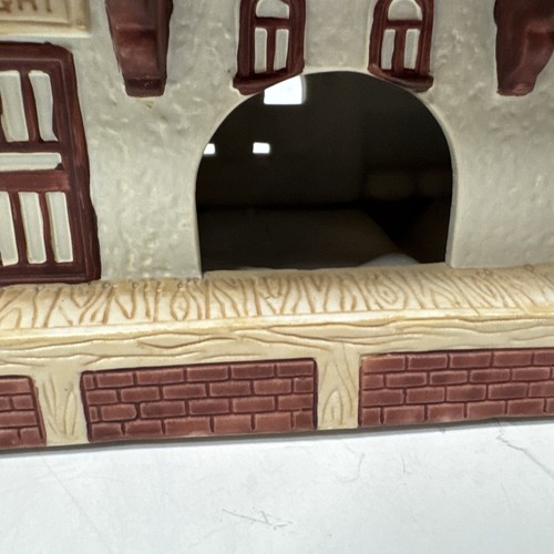 Partylite Whistle Stop Train Station Porcelain Tealight Candle Holder House - Picture 7 of 10