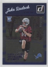 2016 Donruss Rookies Stat Line Season /389 Jake Rudock #318 Rookie RC