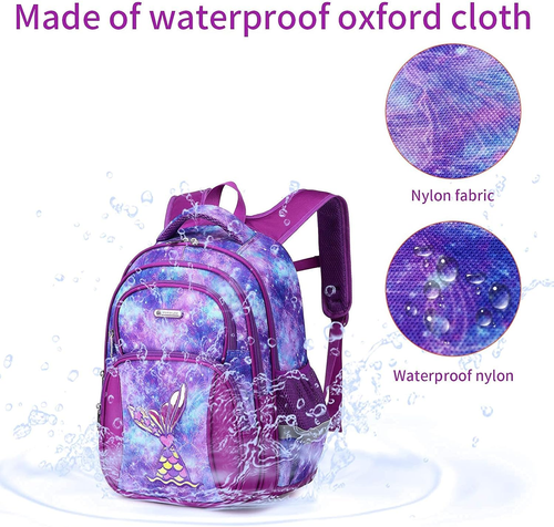 Kids Backpack for Girls Preschool Elementary Kindergarten School Bag 15.6″ Multi - Picture 5 of 12