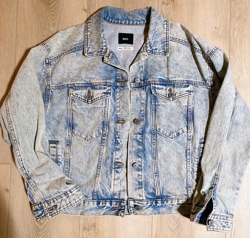 BDG Urban Outfitters Jacket Men's Light Wash Denim Button Up Perfect Style Med - Picture 2 of 9