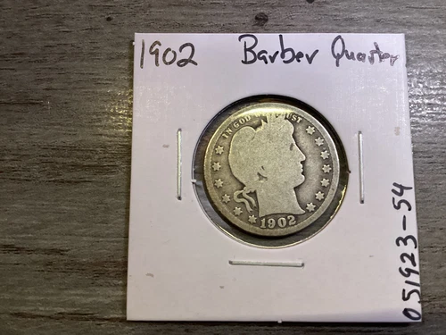 1902 Barber Quarter — photo from the most recent tracked eBay sale