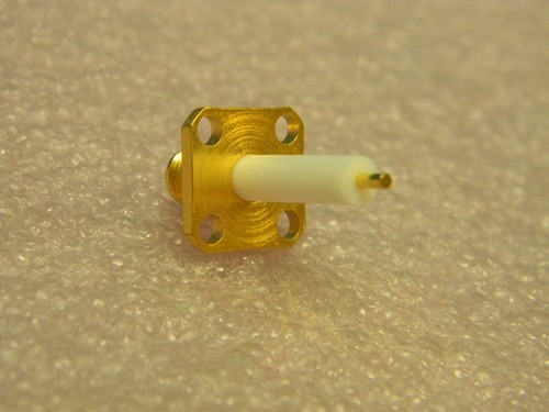 (5) NEW TE Connectivity / AMP 2052-1201-00 RF Coaxial Connectors Gold Plated - Picture 3 of 4