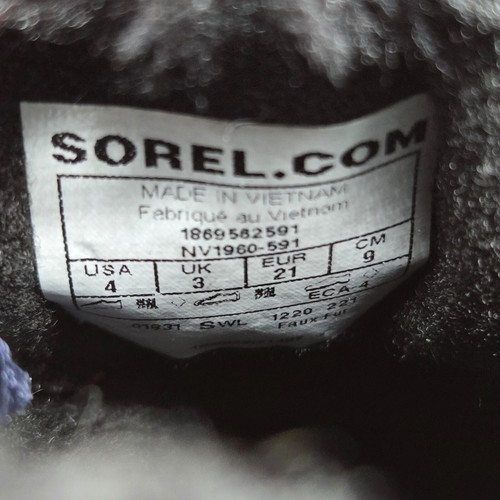 Sorel Snow Commander Boots Toddler Boys 4 Blue Red Fleece Lined Winter Snow - Picture 11 of 11