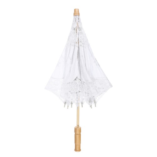 Lace Embroidered Umbrella Bride Bridal Umbrellas for Weddings Photo Prop
