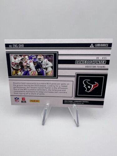 Danielle Hunter - 2024 Panini Luminance Engaged #ENG-DHR Blue /50 Vikings SP - Picture 3 of 3