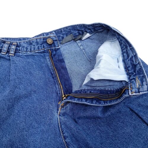 Pantalones de mezclilla de colección Lizwear para mujer 12 pequeños azules pierna cónica cintura alta mamá - Imagen 10 de 11
