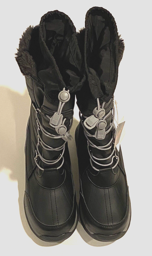 Lands End Mädchen Größe 2M Thermolite Stiefel mit Kordelzug Schnürung #511735 neu mit Etikett - Bild 6 von 13