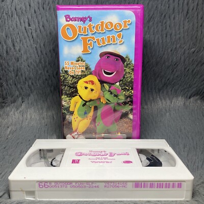 Barney s Outdoor Fun VHS Tape 2003 Never Seen On TV 55 Min Barney & Friends