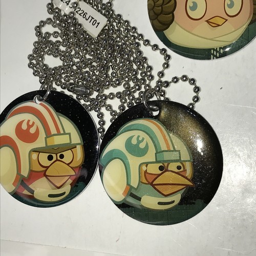 Angry Birds, Star Wars Dog Tags (17) w/ 2 Rare Gold Tags & Stickers - Picture 10 of 11
