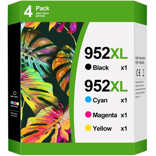 Druckertinte 952 XL 952XL Tinte Kombipack für HP OfficeJet Pro 8710 8715 8720 -4 Stück