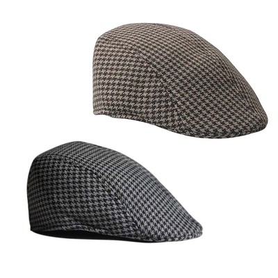 3pcs Children Kids Flat Cap Tweed Check Herringbone Newsboy Peaky Baby Hats