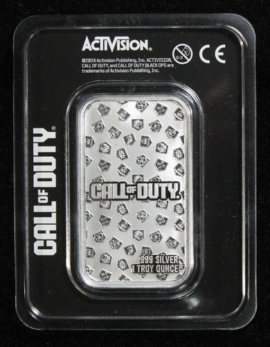 1 Oz Silver Bar - Call of Duty - Zombie Perks - Monkey Bomb OTQ2867/SN - Picture 2 of 2