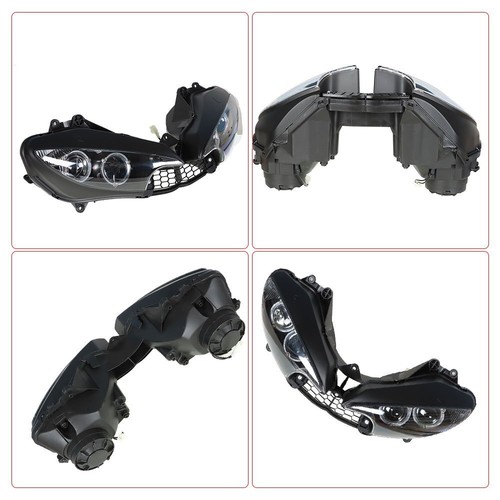 Front Headlight Headlamp Fit For Yamaha 2003-2005 YZF R6 & 2006-2009 R6S Black - Bild 9 von 9