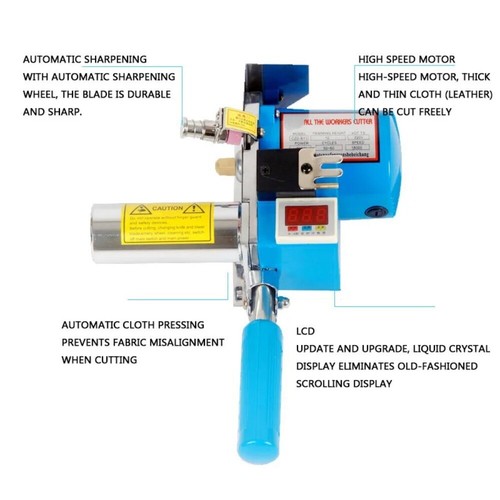 Máquina de corte de tela de alta velocidad de 18000 RPM 200 W máquina de corte de tela contando - Imagen 3 de 13