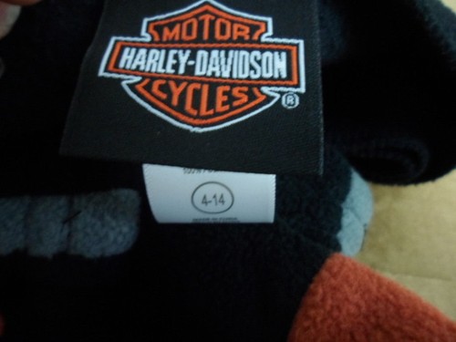 NOS Harley Davidson Boys Youth Arctic Fleece V-Twin 2 Pcs Set Black SGI4280272 B - Picture 5 of 5