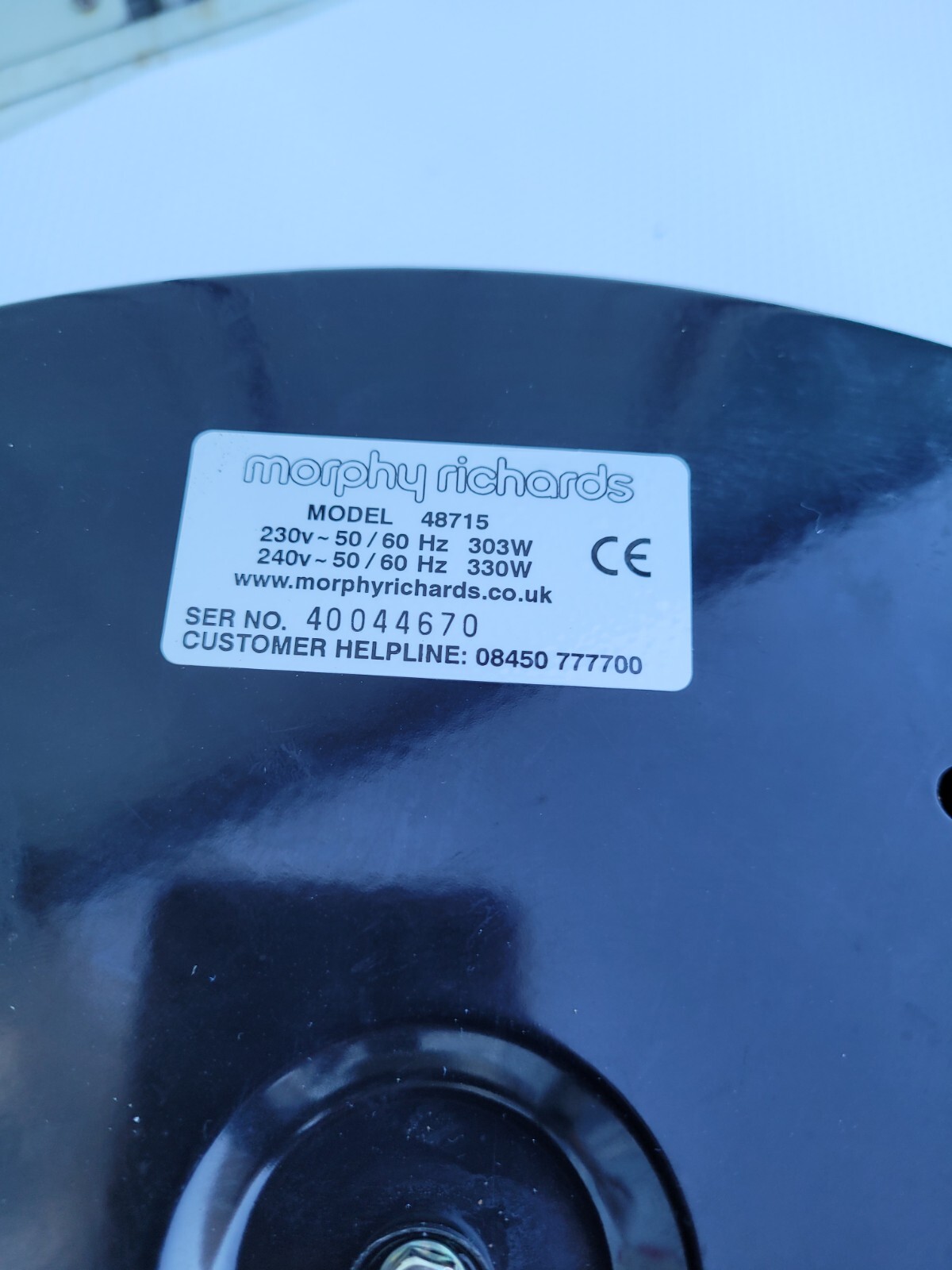 Morphy Richards 6.5 L Slow Cooker Model 48715 Original Replacement