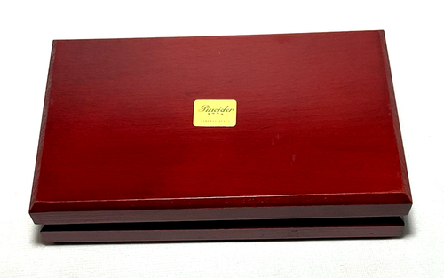 PINEIDER ~ WINE THERMOMETER + VIAL + DERBY STOPPER + POURER w/Wooden Box ~ Italy - Picture 6 of 7