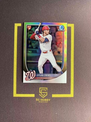 2025 Bowman Chrome Rookie Prospect Chrome Ref Dylan Crews FCZZG
