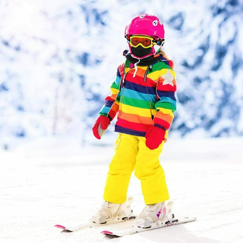 Kids Neck Gaiter Warmer Winter Fleece Windproof Face Mask Cover Ski Tube Scarf - Picture 10 of 45