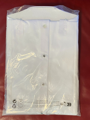 $190 REISS MARCEL SLIM FIT COTTON MARCELLA TUXEDO SHIRT | White | XL - Picture 6 of 14