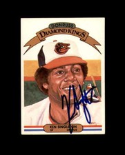 Ken Singleton Hand Signed 1982 Diamond Kings Baltimore Orioles Autograph