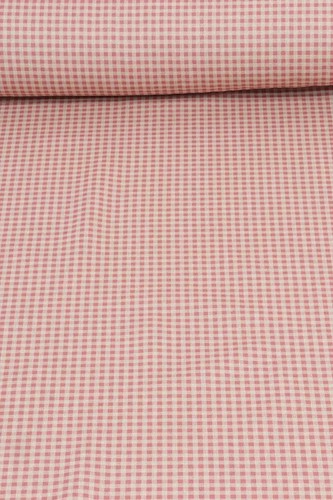 Micro Gingham Check Fabric Red | Double Width 280cm | Curtains Blinds Upholstery - Picture 4 of 7