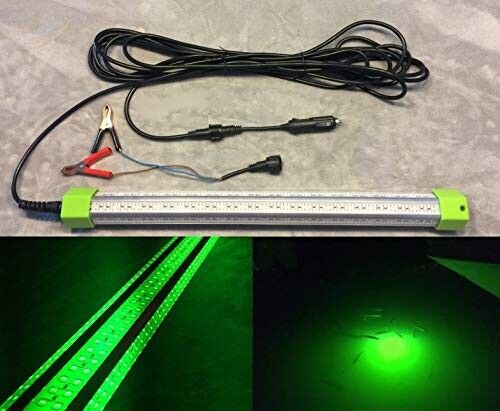 LED 12 Volt Underwater Dock & Fish Light, 100 watt, 10,368 Lumens, Accs Included - Picture 1 of 12