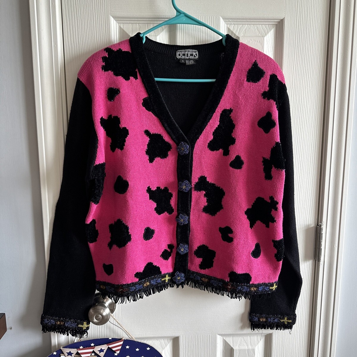 Supreme Cow Print Cardigan 