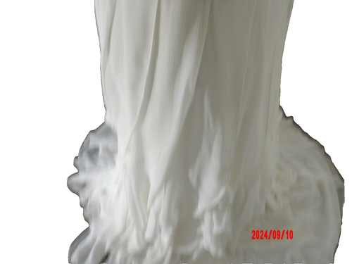 A Lina Halter Wedding Dress David’s Bridal Ivory Satin Wedding Dress Size 14 - Picture 6 of 12