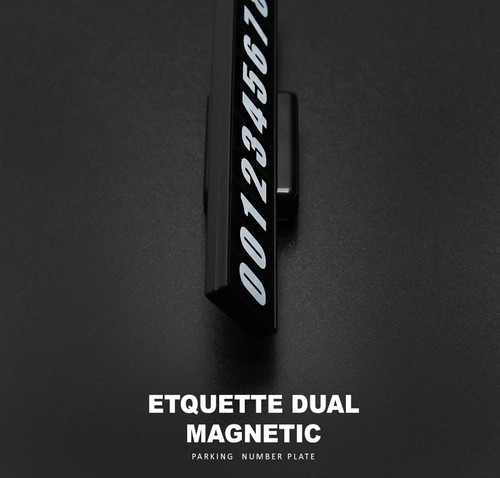 Car Etiquette Double Sided Magnetic Parking Notice Temporary Phone Number Card - Picture 2 of 11