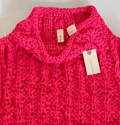 Anthropologie Pullover L MOTTE ärmellos BANDGARN locker Häkelband Weste neu mit Etikett - Bild 3 von 3