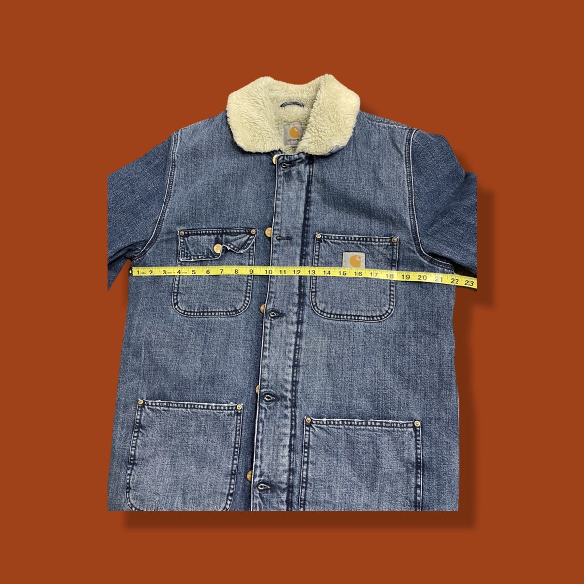 Carhartt WIP Phoenix Coat Men’s Size M Stone Wash Denim