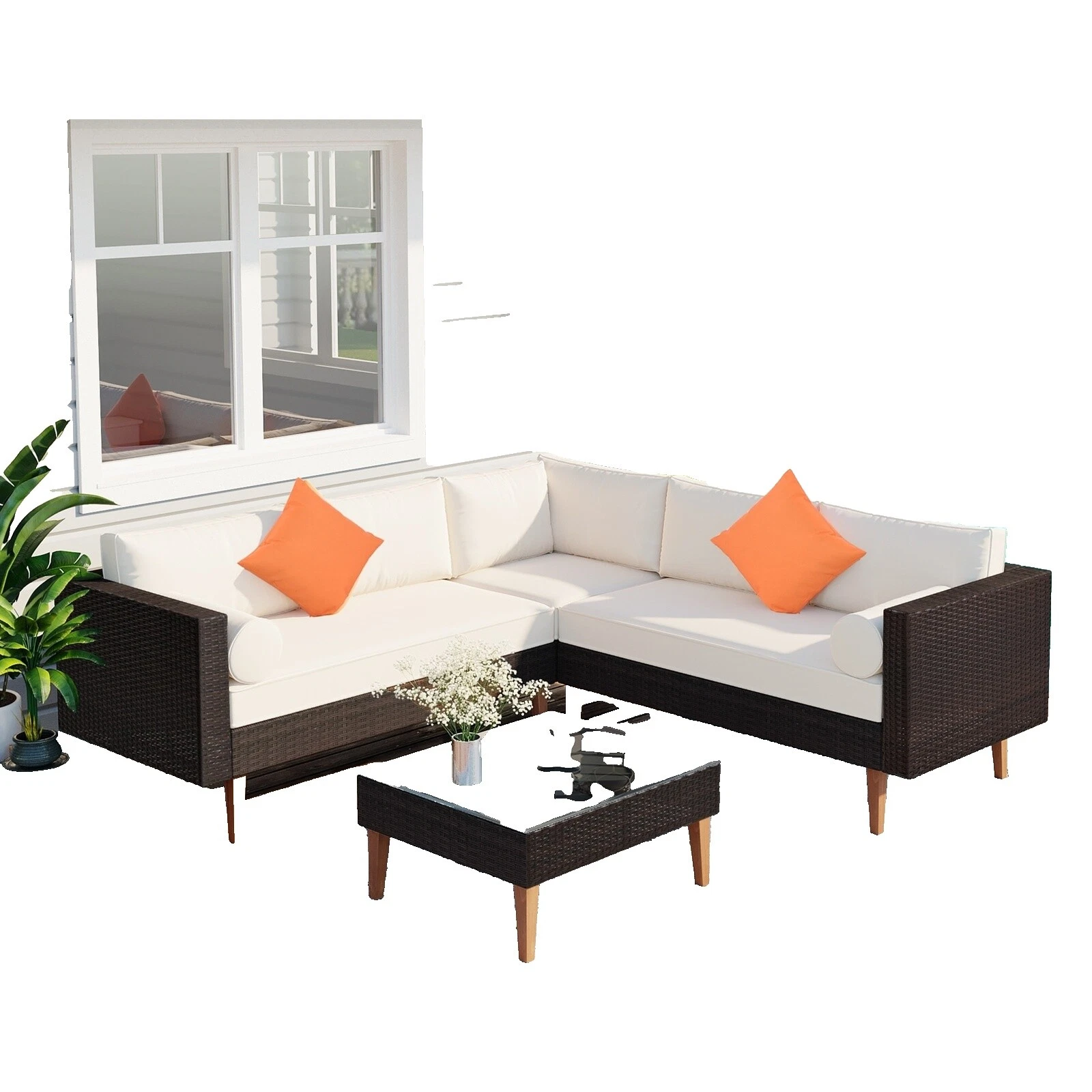 Sofá de mimbre Sillas De Patio