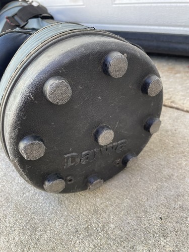 Vintage? DAIWA Blue Canvas Golf Bag 3 Way Divider 2 Pockets - Picture 10 of 11