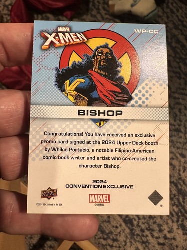 SDCC 2024 Exclusive Upper Deck X-MEN '97 Bishop Promo Whilce Portacio Signed - Picture 2 of 2